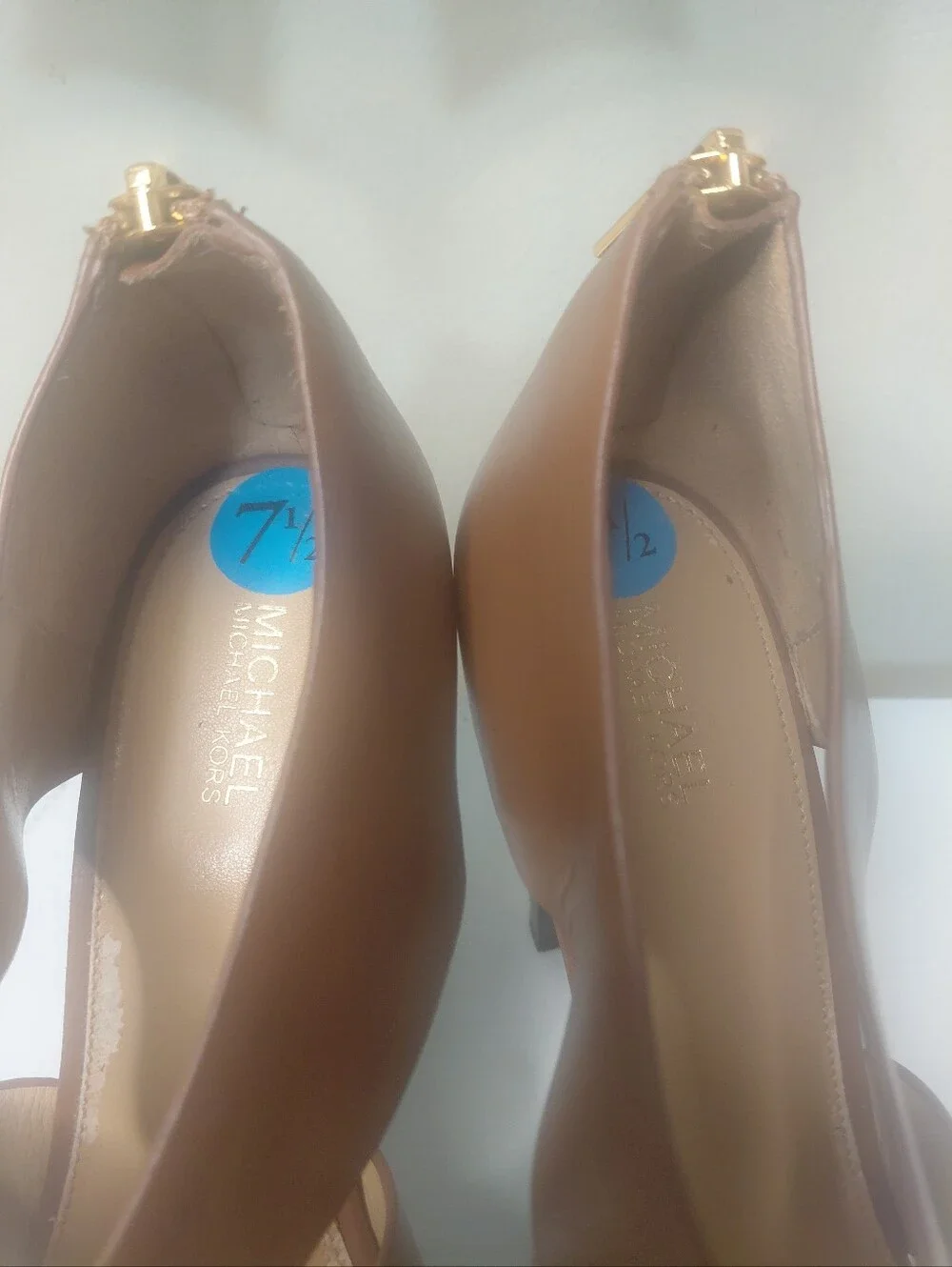 Michael Kors Brown Strappy Platform Heels Size 7.5